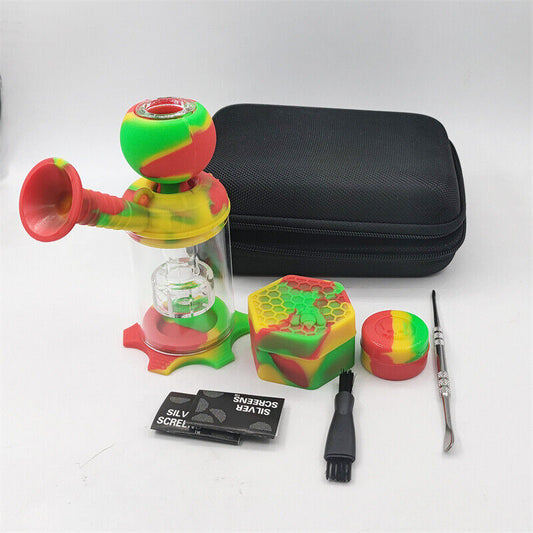 1×Removable w/ Accessories & Tools Random Easy-to-Clean Silicone Water Bong Set