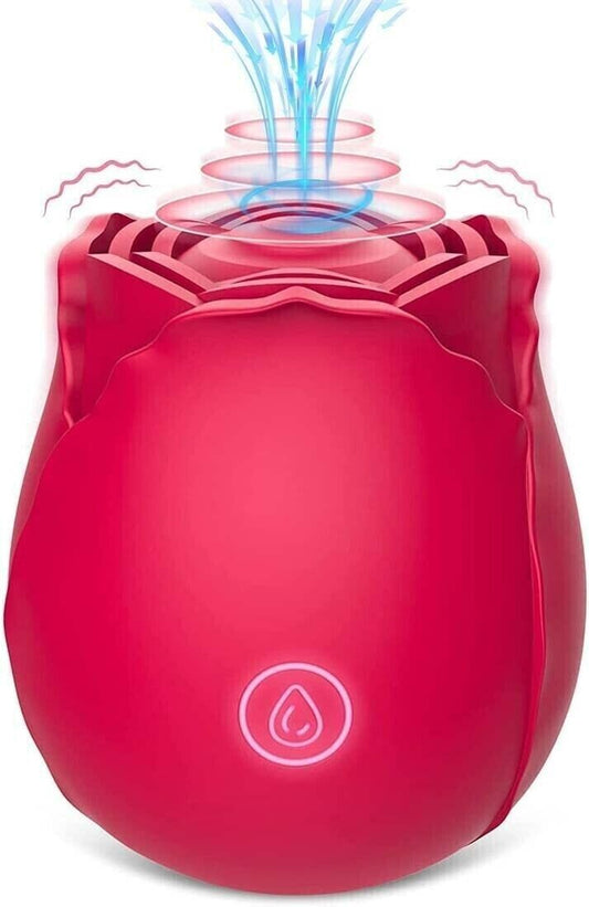 10-speed Rose Vibrator G-spot Dildo Clitoral Sucking For Women Sex Toys